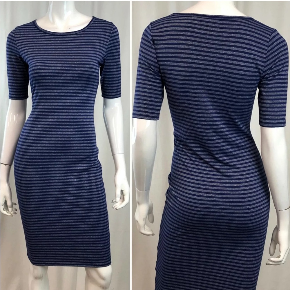 LuLaRoe Striped Elegant Julia Pencil Bodycon Dress